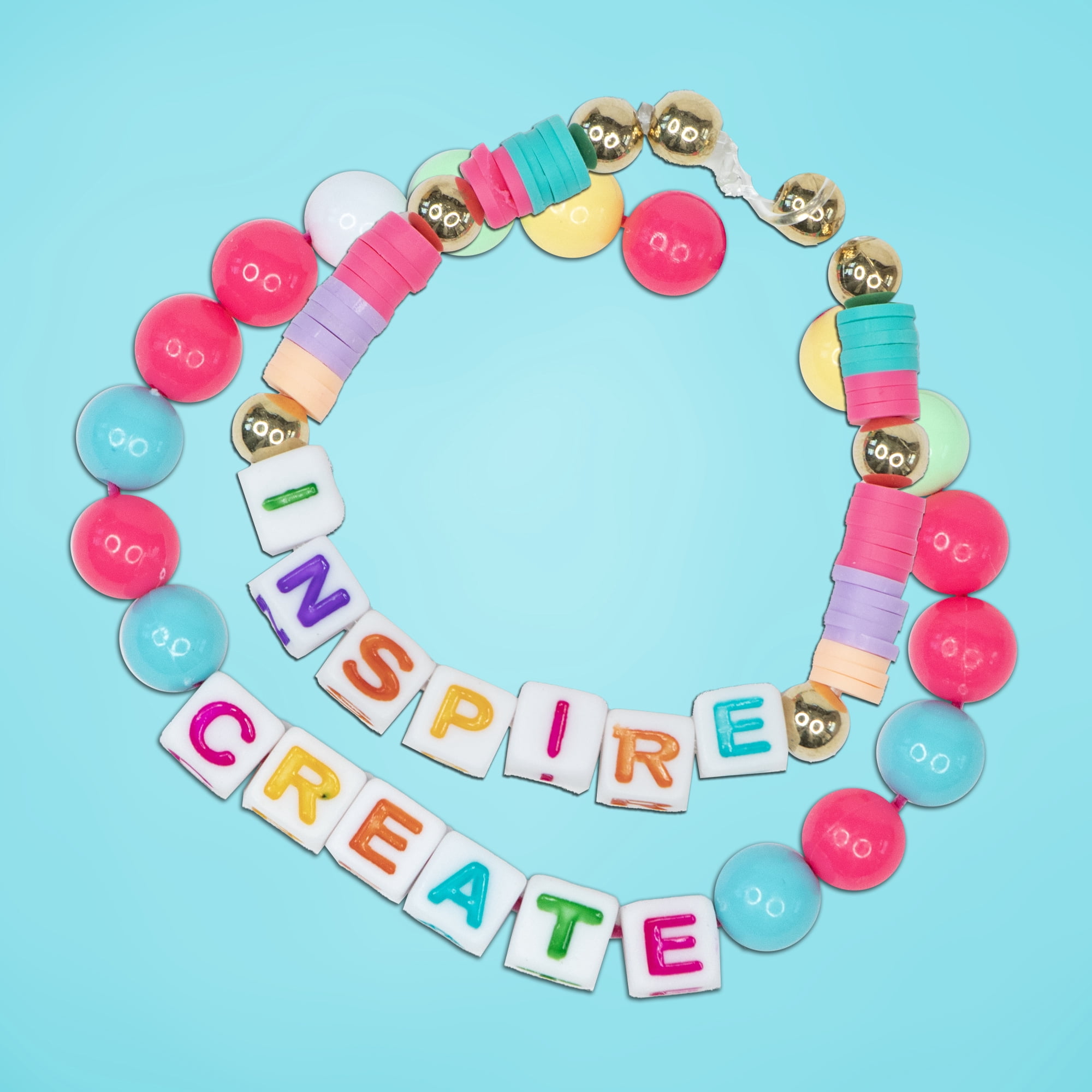 (4 pack) Hello Hobby Bright Alphabet Cube Beads, Boys and Girls, Child, Ages 6+