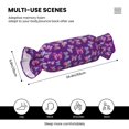 thumbnail image 3 of Salouo Bright Butterflies Pattern Cute Bolster Pillow,Cylindrical Pillow Long Pillow for Bed Round Side Pillow for Knee/Leg/Neck ,- Length 24.4" x 9.8" Diameter, 3 of 8