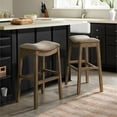thumbnail image 2 of Alaterre Furniture Williston Natural Wood Bar Height Stool - Set of 2, 2 of 9