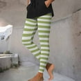 thumbnail image 6 of Feancey Women's Striped Halloween Leggings Buttery Soft Stretch Yoga Pants Tummy Control High Waist Workout Tights Holiday Casual Party Leggings Army Green XL, 6 of 10