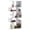 White, variant on 5-Cube Ladder Shelf Corner Bookshelf, 70 Inch Modern Open Display Rack with Uneven Storage Cubes, P2 Particleboard and MDF Bookcase for Living Room Bedroom Entryway Office Black