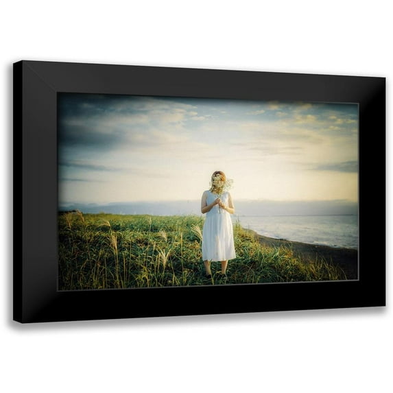 Ishijima, Nobu 18x13 Black Modern Framed Museum Art Print Titled - Kanade