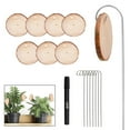 thumbnail image 1 of Etiquetas de Madera para Plantas shamjiam 20 Piezas Herramientas de Flores Etiquetas de Nombres de Plantas Etiquetas de Letrero de Jardín Reutilizables, 1 of 8