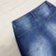 thumbnail image 5 of Pantalones Vaqueros Holgados de Pierna con Cintura Alta y Puños Elásticos para Mujer Azul Oscuro L, 5 of 9