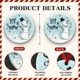 thumbnail image 2 of Funny Snowman Christmas Ornament 2025 – “Let Snow” Ornament, Holiday Tree Decoration, Funny Humorous Winter Gift - Xmas Hanging Decor, Secret Santa Present, Snowman Gift Ideas for Family undefined, 2 of 5