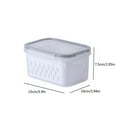 thumbnail image 3 of QTOCIO Organization And Storage, Fruit Vegetable Storage Containers For Fridge Draining Fresh Storage Containers Large Organizer Bins With Lid & Colander, 3 of 4