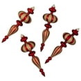 thumbnail image 5 of Northlight Shatterproof Commercial Size Finial Christmas Ornaments - 14" - Red and Gold - Set of 4, 5 of 6