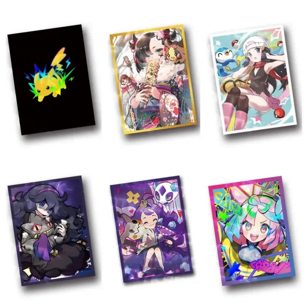Juego de cartas de Pokémon de Anime, set de 60 unidades de 67x92mm, PTCG, MTG, manga de tarjeta Kawaii, Achela, Gengai, Marnie, Aino, Pikachu, juguetes de colección de regalo1215