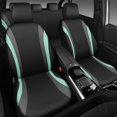 thumbnail image 5 of CAR PASS EVA Waterproof Car Seat Covers Full Set, Mint Seat Covers for Cars,Compatible,Universal Fit Sedans,Vans,SUVs,Trucks (Black and Mint), 5 of 15