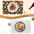 thumbnail image 3 of Placemats Set of 6, Cute Dog Paws Place Mats Washable Heat Resistant 12×18 Inch Linen Table Mats for Party Outdoor Dining Décor, 3 of 6