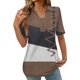 thumbnail image 1 of Camisetas de Manga Corta Impresa Casual para las Mujeres, Camisetas Cortas para las Mujeres Primavera Verano, 1 of 5