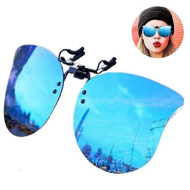 KAIYANG Gafas de sol polarizadas con clip en forma de ojo de gato para colocar sobre gafas graduadas para mujer con protección UV