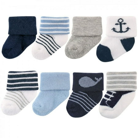 UPC: 0660168280395 | Luvable Friends Baby Boy Newborn and Baby Terry Socks Whale 6-12 Months