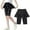 Black, variant on Juslio Girls Pants Kids Comfortable for Great for Softness and Breathability Lmitation Denim Skirts（Black Capris， 4 Years）