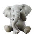 thumbnail image 1 of Figura de elefante de resina, artesanía, estatua de animal, pequeña figura, escultura para dormitorio Cubre Ojo, 1 of 6