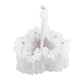 thumbnail image 1 of Cesta de encaje blanco para niña de las flores para decoración de ceremonia portátil, amuleto romántico para boda, 1 of 8