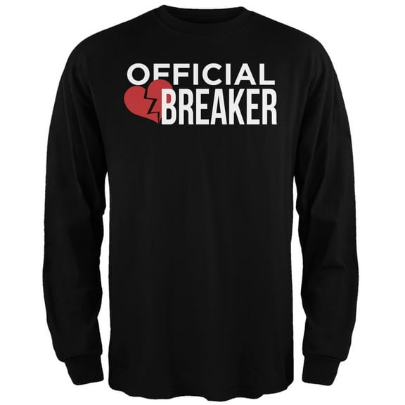 Official Heart Breaker Black Adult Long Sleeve T-Shirt - Small