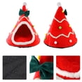 thumbnail image 2 of Cama para gatos de Navidad Casa para dormir para mascotas Casa para gatos Perrera para perros Cojín para mascotas Decoración de Navidad, 2 of 6
