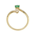 thumbnail image 6 of Gin & Grace 14K YG Natural Emerald and diamond accent Ring, 6 of 6