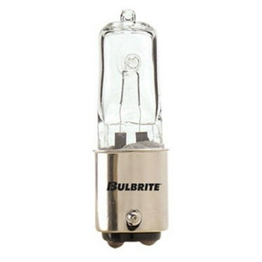 Bulbrite Clear Dimmable Double Contact Bayonet Halogen Light Bulb - 10 pk.