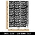 thumbnail image 2 of Rush Expedited Order Shipment Running Person Sticker Set - Black - Matte Finish - 1.5" Small, 2 of 7
