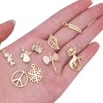 thumbnail image 2 of BronaGrand 50 Pieces Mixed Bracelet Charms Antique Necklace Pendants Bulk Pack for Craft and Jewelry Making,Gold, 2 of 6