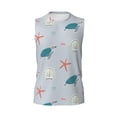 thumbnail image 6 of Picia Turtles And Shells mens Cotton Tank Undershirts , Moisture-wicking Ribbed Tanks, Lightweight Cotton Tank Undershirts-Medium, 6 of 8