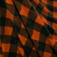 thumbnail image 5 of Buffalo Plaid Sherpa Blanket Throw Twin | Fuzzy Orange Checkered Flannel Fleece Blanket for Couch Bed | Fluffy Warm Soft Plush Microfiber Blanket | 60x80, 5 of 6