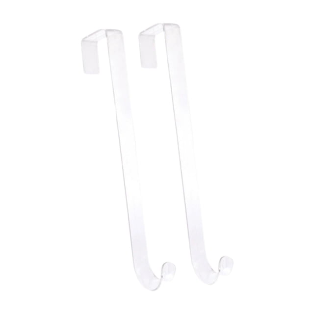 2 soportes para coronas de Pascua, colgadores de coronas, ganchos resistentes para colgar sobre la puerta, corona 15 pulgadas