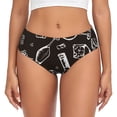 thumbnail image 1 of Fotbe Wine Seamless Calzones Estampados para Mujer – Ropa Interior de Algodón, Cómoda, Suave y Elástica-Large, 1 of 6