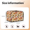 thumbnail image 2 of Rateoe Sunflowers Pumpkins And Autumn Leaves Pattern Toaster Covers 2 Slice Wide Slot,Bread Machine Cover,Bread Dust Cover & Fingerprint Protection,Appliance Covers, 2 of 7