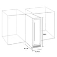 thumbnail image 7 of Koolatron 7 Bottle Slim 6 Inch Built-In Under-Counter Wine Fridge w/ Stainless Steel Door Frame, 7 of 7