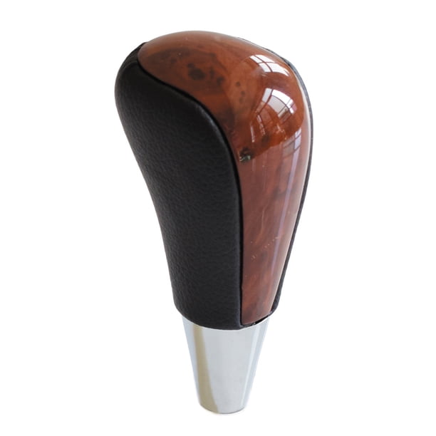 Pomo de palanca de cambios, acrílico + cuero PU perilla de palanca de cambios de coche palanca de cambios a prueba de polvo para Toyota Land Cruiser/4Runner/Sequoia/Tundra