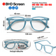 thumbnail image 4 of Lentes de Lectura con Filtro de Luz Azul B+D Cube Screen Color Azul Unisex, 4 of 12