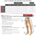 thumbnail image 2 of Truform Thigh High Stockings, Closed Toe: 30-40 mmHg, Beige, Large, 2 of 7