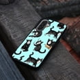 thumbnail image 4 of WIRESTER Shockproof Soft Rubber Cover Case for Samsung Galaxy A17 5G 6.7" 2025, Black White Tuxedo Cat Playful Postures On Teal, 4 of 5