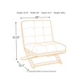 thumbnail image 5 of Signature Design by Ashley Sidewinder Fauteuil d'Appoint Capitonné en Similicuir Brun, 5 of 5