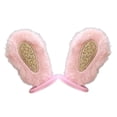thumbnail image 3 of 2 piezas de accesorios de diseño creativo multiusos, orejas de peluche fáciles de instalar Orejas de conejo rosa, 3 of 9