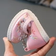thumbnail image 6 of LNMQLPDBS Girls Shoes New Handmade Hanfu Shoes Children Embroidered Shoes Shoes Baby Antique Performance Shoes Flower Girl Shoes for Wedding Dress Shoes for Vacation Pink 4.5-5 Years, 6 of 6