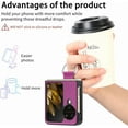 thumbnail image 2 of for Oppo Find N3 Flip Case with Ring, Slim PU Leather Protective Cover Phone Case Oppo Find N3 Flip ZH Purple, 2 of 9
