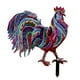 thumbnail image 2 of Xihbxyly Escultura de Gallo de Metal, Diseño de Plumas Realistas, Material Metálico Duradero, Decoración para Jardín, Patio, Fácil de Montar, Patas Ajustables, Estatua Decorativa., 2 of 7