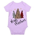 thumbnail image 2 of Gelikeya Christmas Baby Boy Girl Outfit Long Sleeve Pajamas Baby Sleepers Toddler PJs Outfit Jumpsuit Bodysuits (A01 Purple, 6-9 Months), 2 of 4