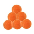thumbnail image 4 of Almencla 6 Pcs Balles de Tennis Pratique Entraînement Résistantes à l'Usure pour Jeux Extérieur Intérieur Orange, 4 of 8