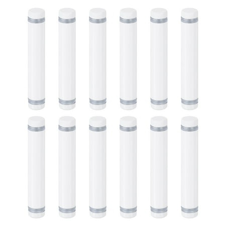 

Uxcell 12 Pack Sign Standoff Screws 1/2 x2.76 Stainless Steel Advertising Screws White