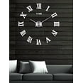 thumbnail image 2 of Reloj De Pared 3d Moderno De Cuarzo Y Acrílico Nuevo Xtellar plateado, 2 of 4