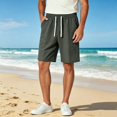 thumbnail image 2 of Atogsazn Mens Jogger Shorts Casual Athletic Drawstring Quick-Dry Elastic Waist Short Pants with Pocket Gym Trouser Army Green XXXXL Fashion, 2 of 5
