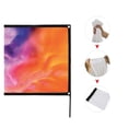 thumbnail image 4 of 100/120 Inches High-density Portable Floor Stand Folding Soft Home Outdoor KTV School 3D 16:9 HD Projector Screen ,Easy to Use, 4 of 5