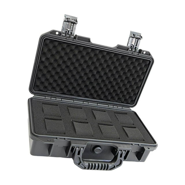 serony Waterproof Watch Case Organizer Display Durable for Traveling Father Clock C Black with 8