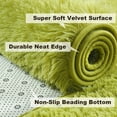 thumbnail image 3 of Arogan Modern Soft Fluffy Carpet for Living Room, Bedroom and Children's Room, Green, 5'x8 '., 3 of 7
