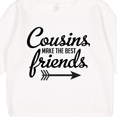 thumbnail image 3 of Inktastic Cousins Make the Best Friends with Arrow Toddler Sweatshirt, 3 of 4